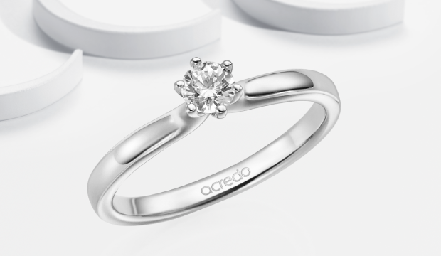 Diamantringer kvart karat 0,25 ct