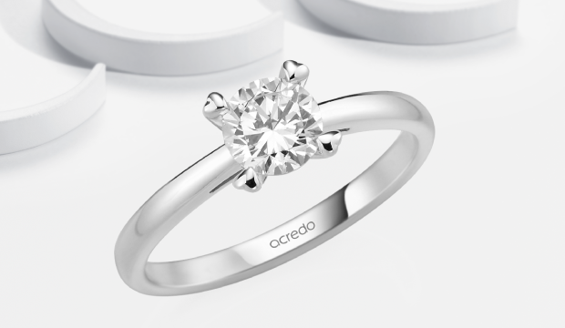 Diamantringer 0,7 ct med sertifikat