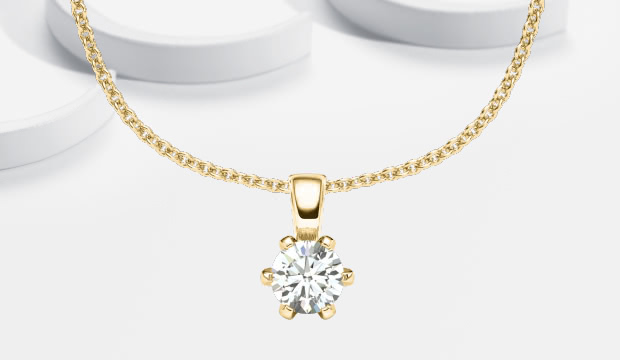 Diamant halskjeder med anheng | acredo