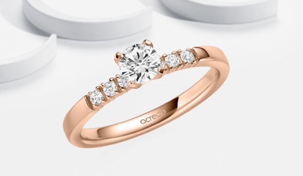 Forlovelsesringer med halv karat 0,5 ct | acredo