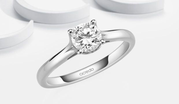 Forlovelsesringer 0,7 ct med sertifikat | acredo