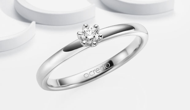Platina forlovelsesringer - elegante og individuelle | acredo