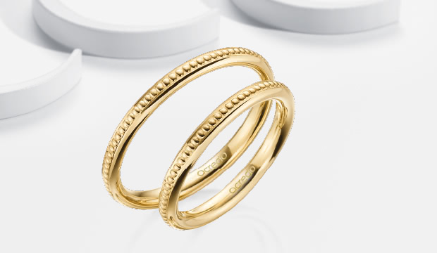 Vintage bryllup band med perle ledd