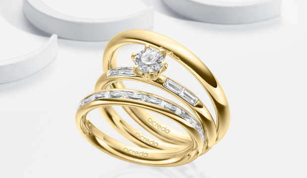Ring Triset - gifteringer med forlovelsesring